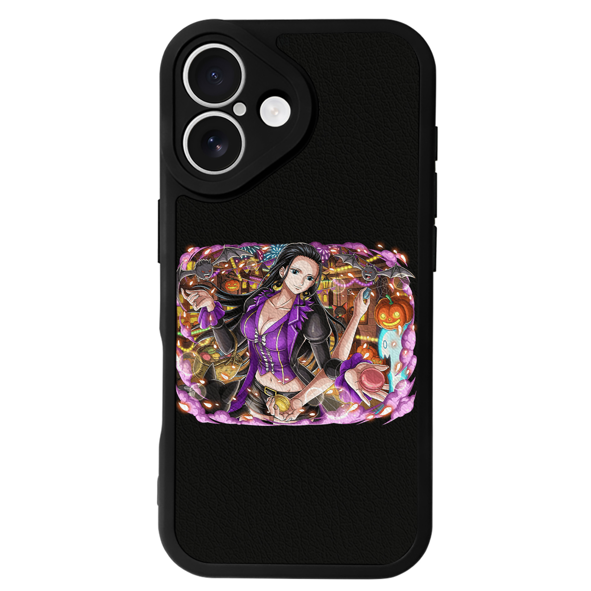 （画像用） ワンピース ニコ・ロビン ONE PIECE Nico Robin 【iPhone 16シリーズ対応】シリコンスマホケース（レザー調） 材質：シリコン